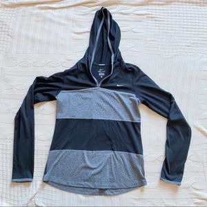☄️NIKE Womens DRI FIT Size M Running Charcoal Blck